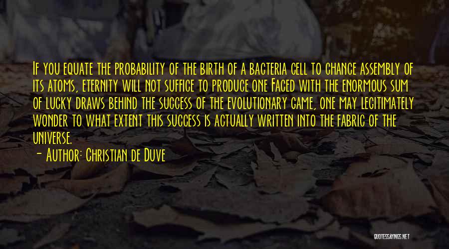 Eternity Christian Quotes By Christian De Duve
