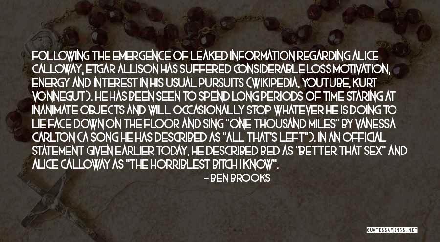 Etgar Quotes By Ben Brooks Etgar Quotes By Ben Brooks