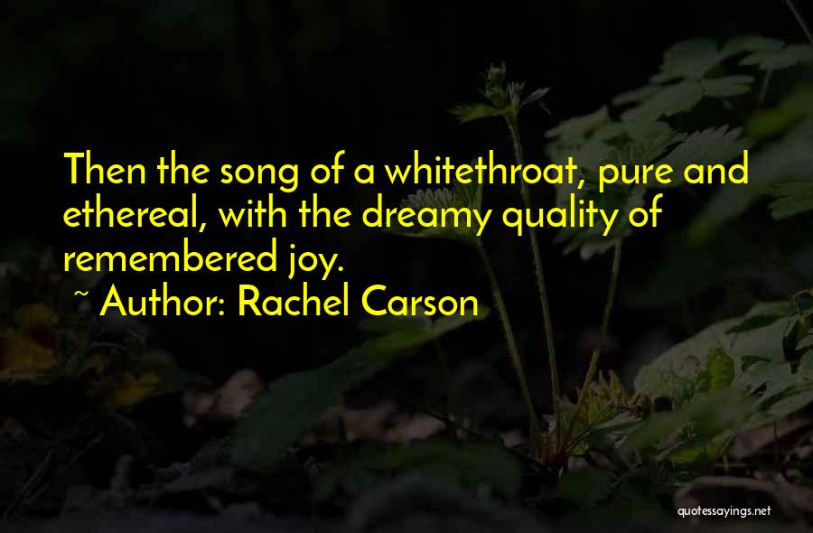 Ethereal Quotes By Rachel Carson