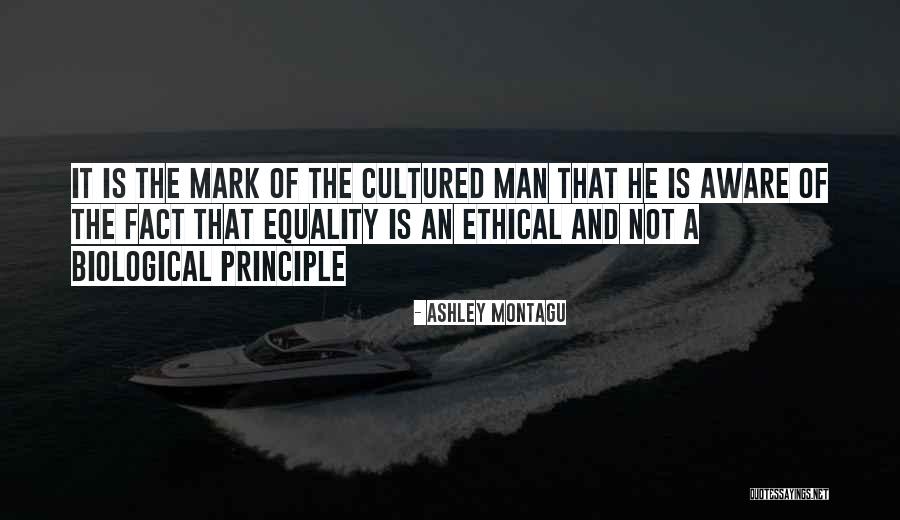 Ethical Principles Quotes By Ashley Montagu