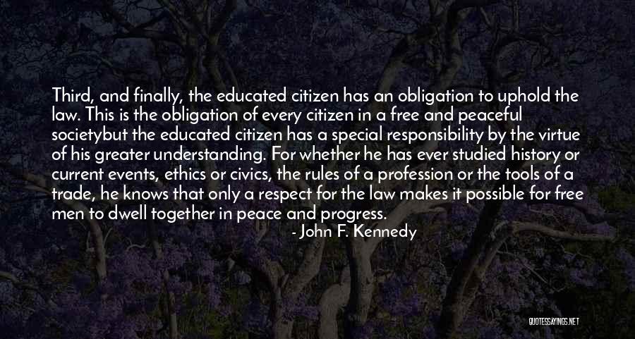 Ethics And Law Quotes By John F. Kennedy Ethics And Law Quotes By John F. Kennedy