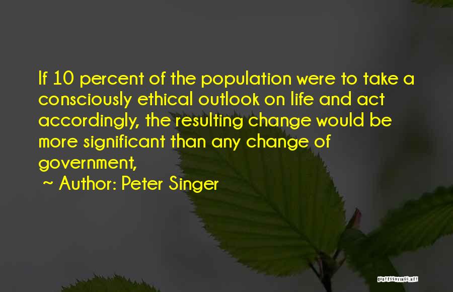 Ethics And Morality Quotes By Peter Singer