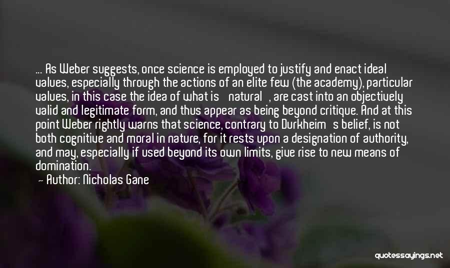Ethics And Religion Quotes By Nicholas Gane