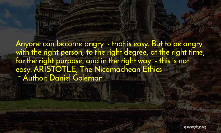 Ethics Aristotle Quotes By Daniel Goleman