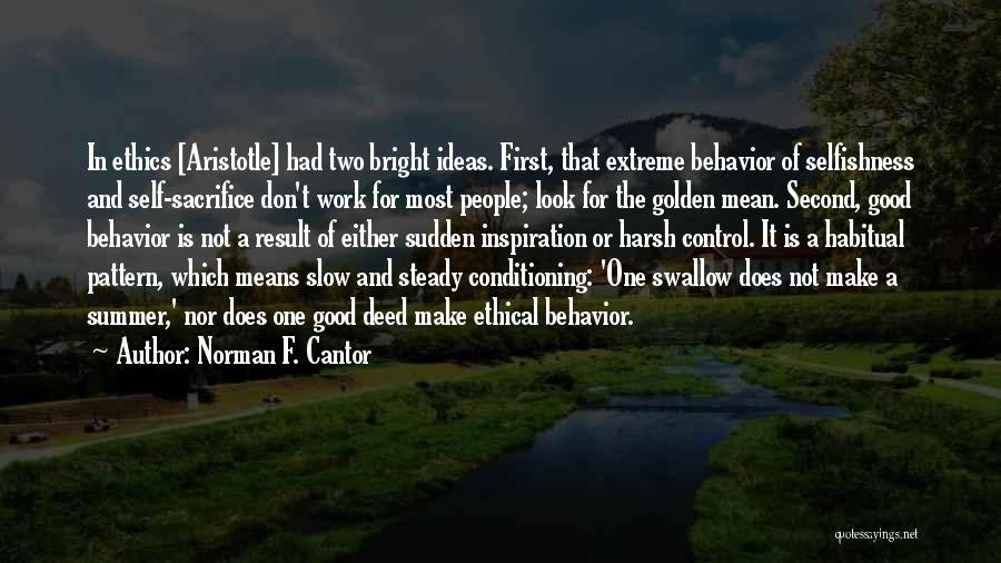 Ethics Aristotle Quotes By Norman F. Cantor