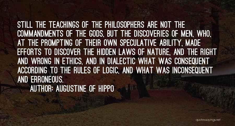 Ethics From Philosophers Quotes By Augustine Of Hippo