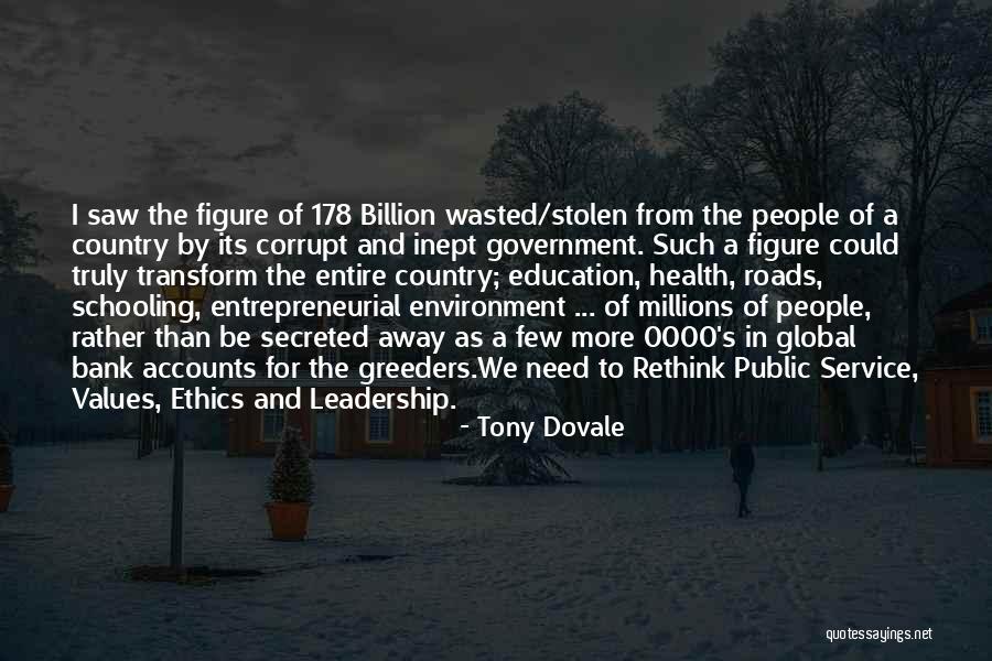 Ethics In Education Quotes By Tony Dovale