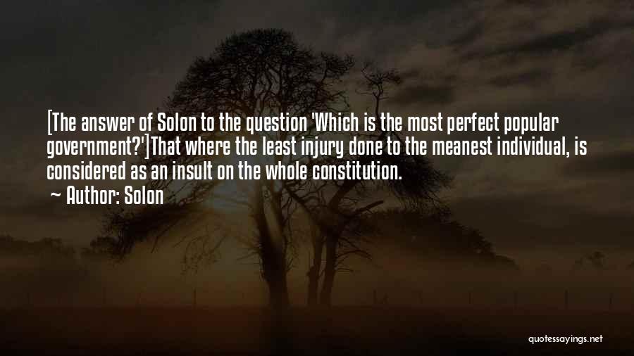 Ethics In Government Quotes By Solon