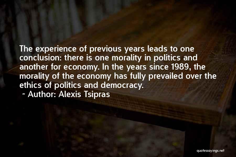 Ethics In Politics Quotes By Alexis Tsipras