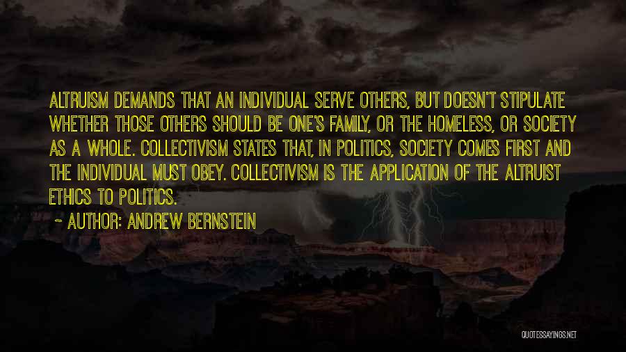 Ethics In Politics Quotes By Andrew Bernstein