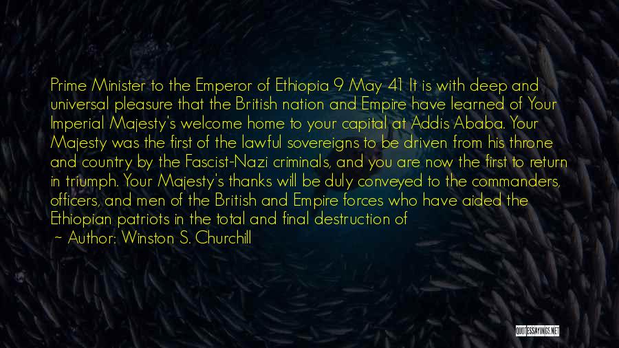 Ethiopia Quotes By Winston S. Churchill