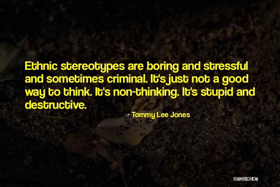 Ethnic Stereotypes Quotes By Tommy Lee Jones Ethnic Stereotypes Quotes By Tommy Lee Jones