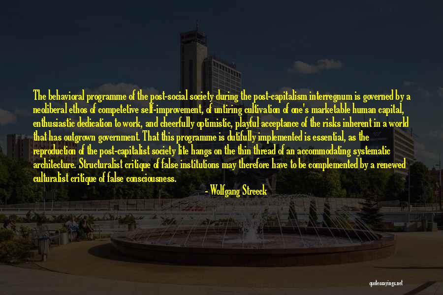Ethos Quotes By Wolfgang Streeck Ethos Quotes By Wolfgang Streeck