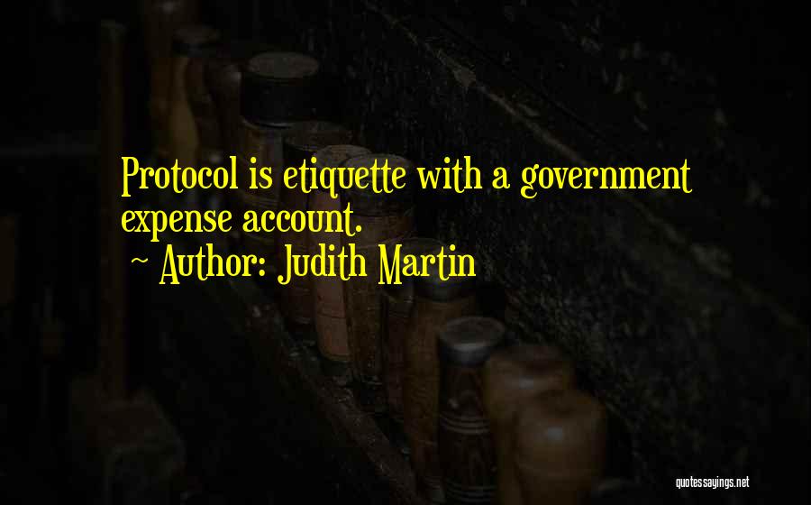 Etiquette And Protocol Quotes By Judith Martin