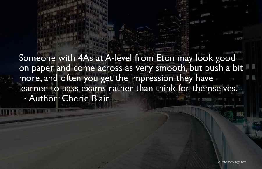 Eton Quotes By Cherie Blair