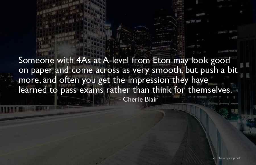 Eton Quotes By Cherie Blair