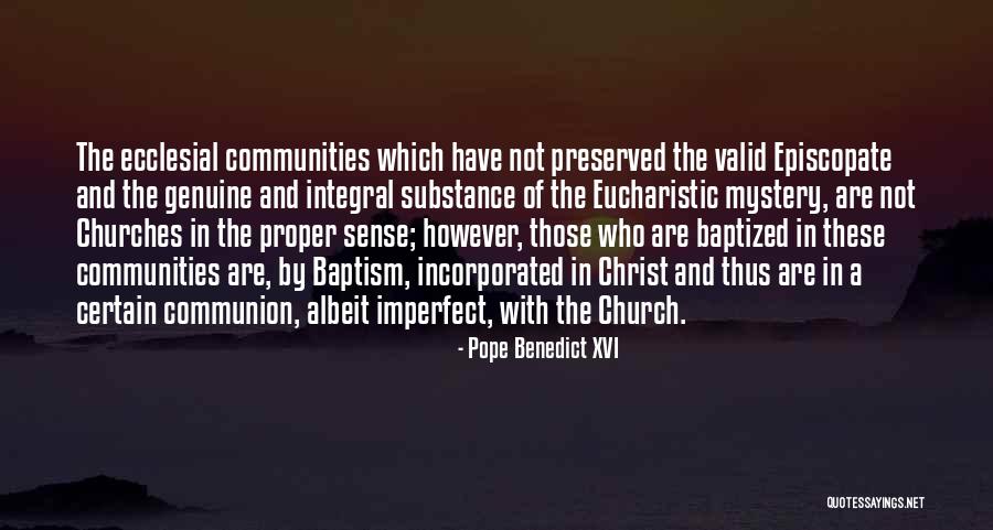 Eucharistic Quotes By Pope Benedict XVI Eucharistic Quotes By Pope Benedict XVI