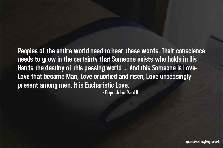 Eucharistic Quotes By Pope John Paul II Eucharistic Quotes By Pope John Paul II