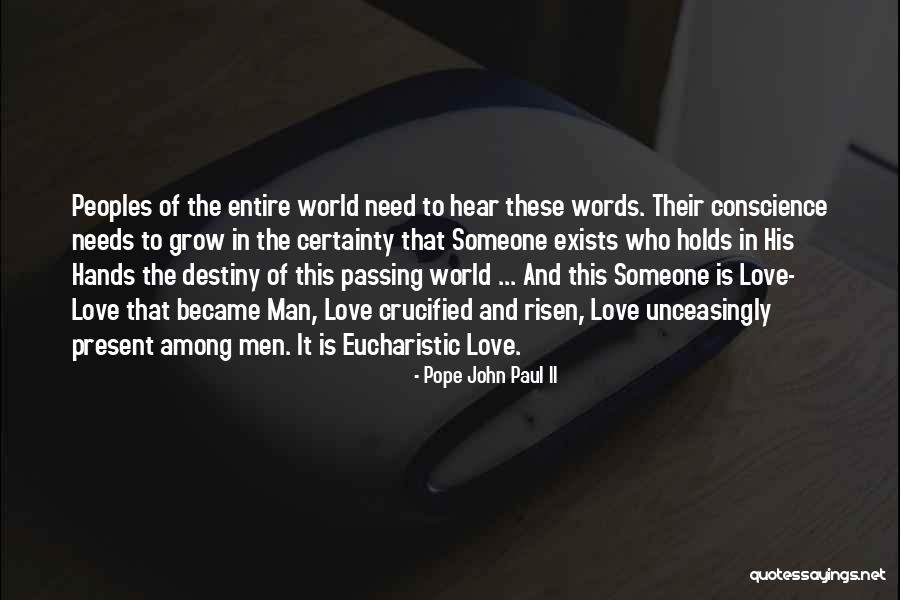 Eucharistic Quotes By Pope John Paul II