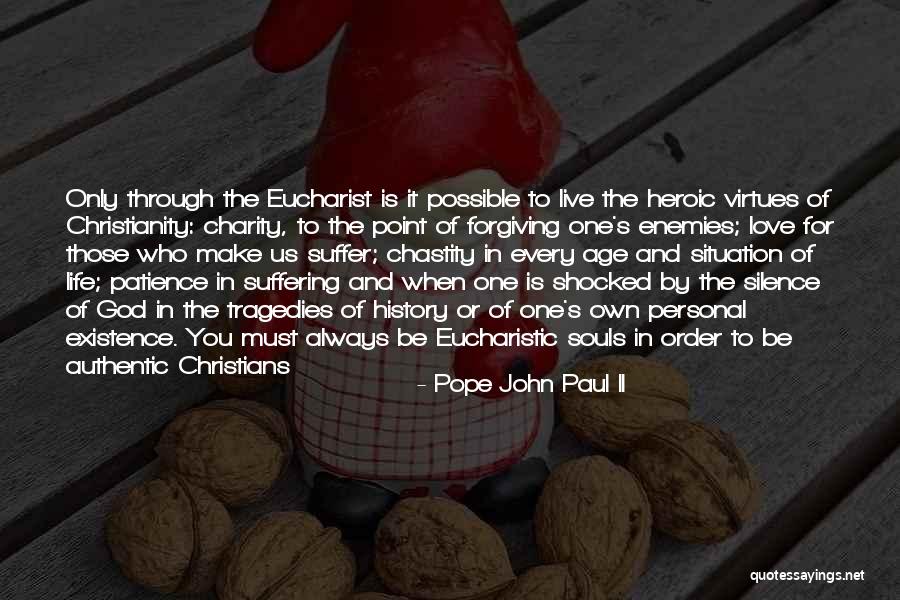 Eucharistic Quotes By Pope John Paul II Eucharistic Quotes By Pope John Paul II