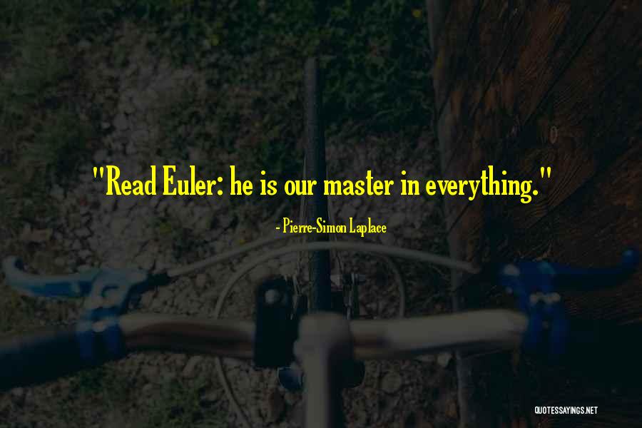 Euler Math Quotes By Pierre-Simon Laplace Euler Math Quotes By Pierre-Simon Laplace