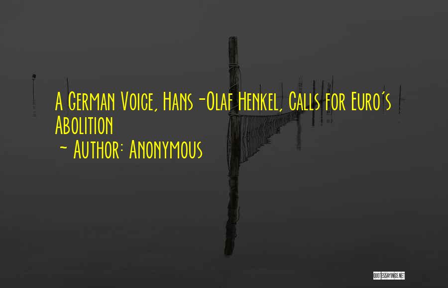 Euro Quotes By Anonymous