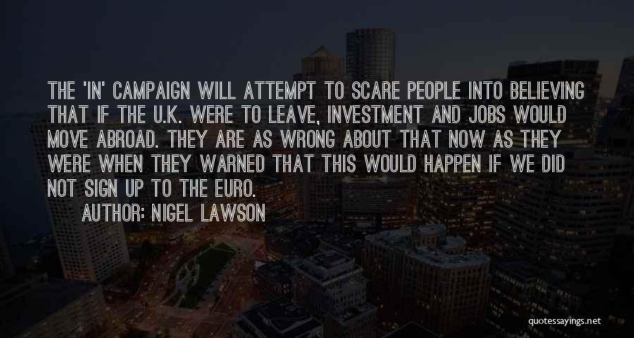Euro Quotes By Nigel Lawson