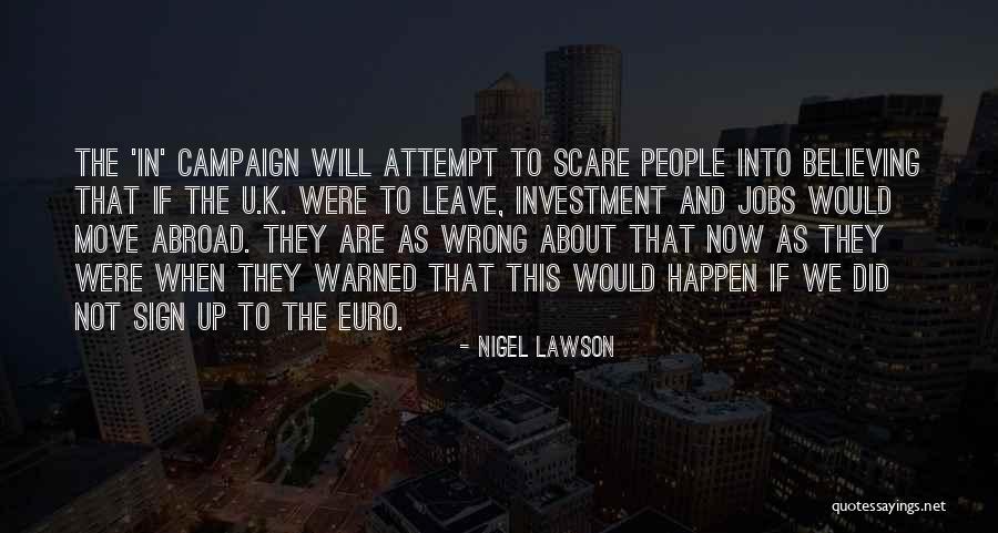 Euro Quotes By Nigel Lawson