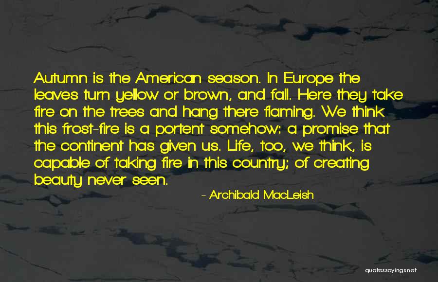 Europe Beauty Quotes By Archibald MacLeish