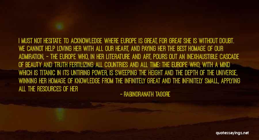 Europe Beauty Quotes By Rabindranath Tagore