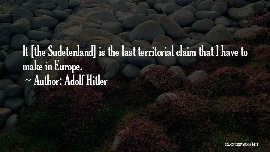 Europe Quotes By Adolf Hitler