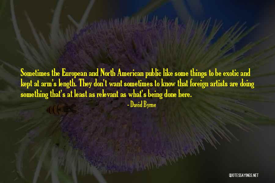 European Quotes By David Byrne