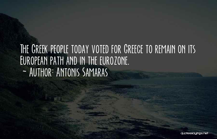 Eurozone Quotes By Antonis Samaras