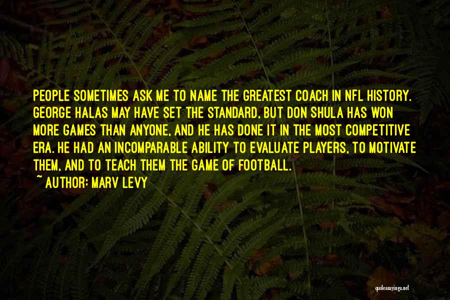Evaluate To Motivate Quotes By Marv Levy