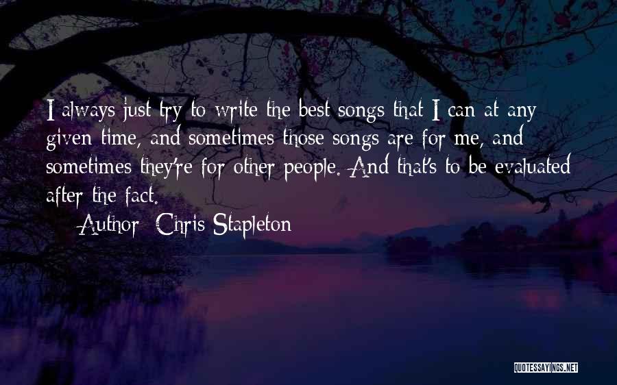 Evaluated Quotes By Chris Stapleton