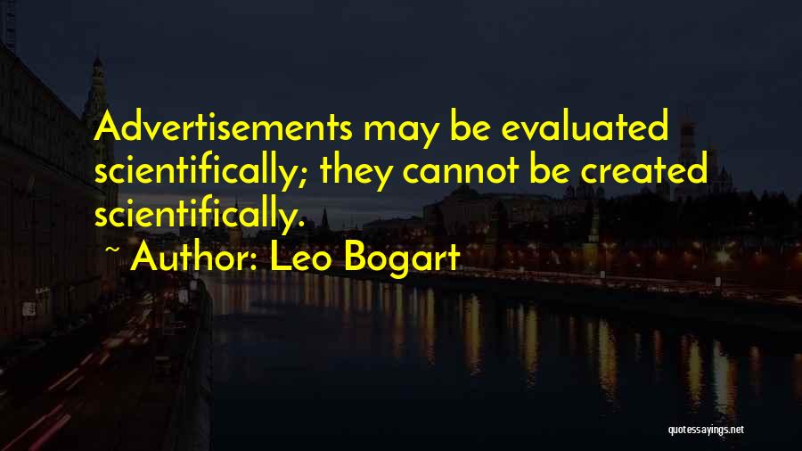 Evaluated Quotes By Leo Bogart