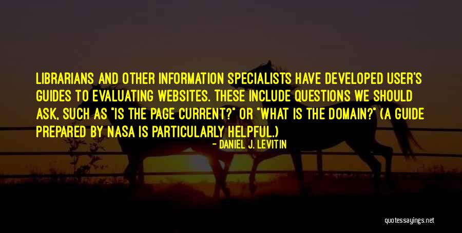 Evaluating Information Quotes By Daniel J. Levitin