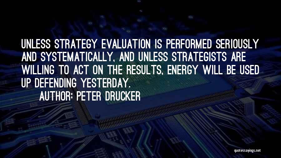 Evaluation Quotes By Peter Drucker