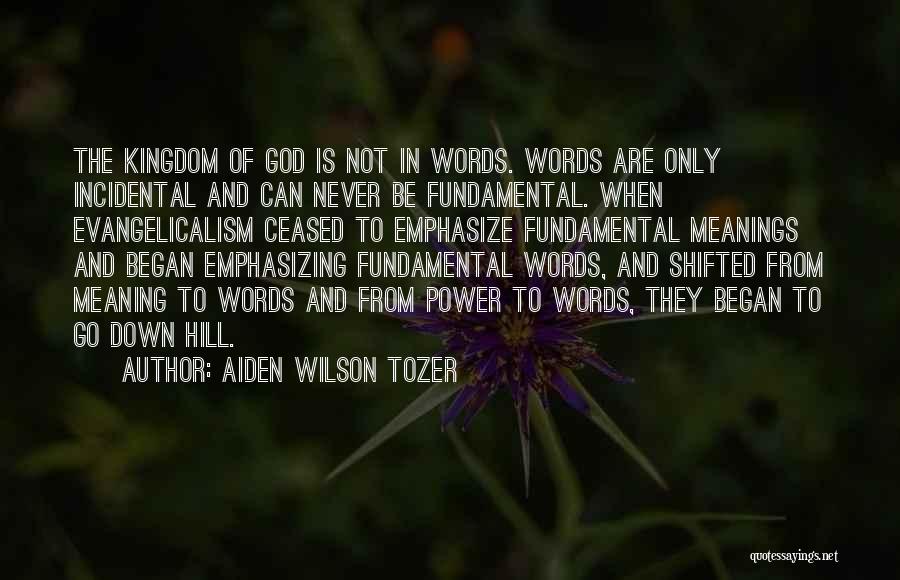 Evangelicalism Quotes By Aiden Wilson Tozer