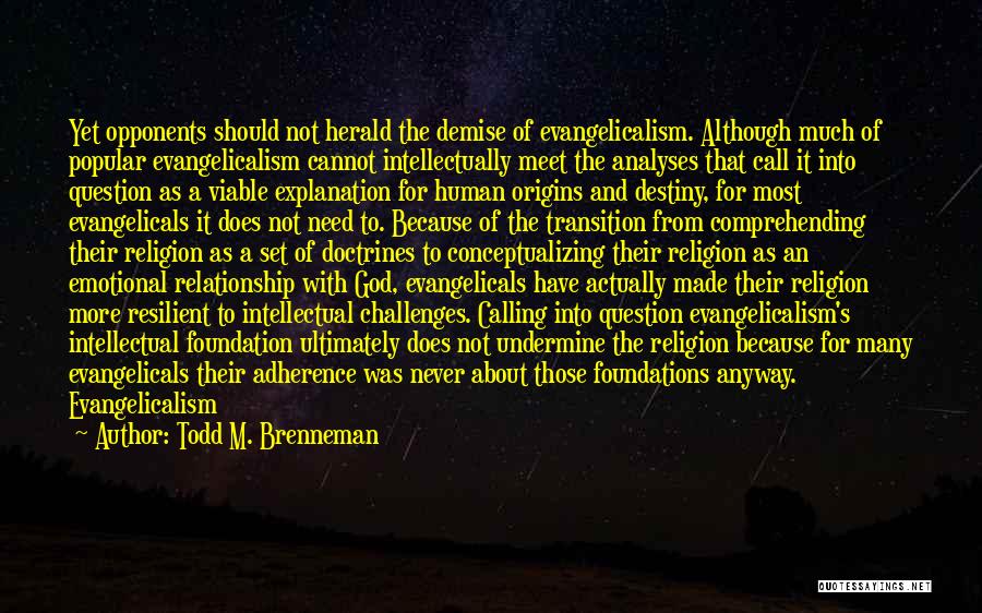 Evangelicalism Quotes By Todd M. Brenneman