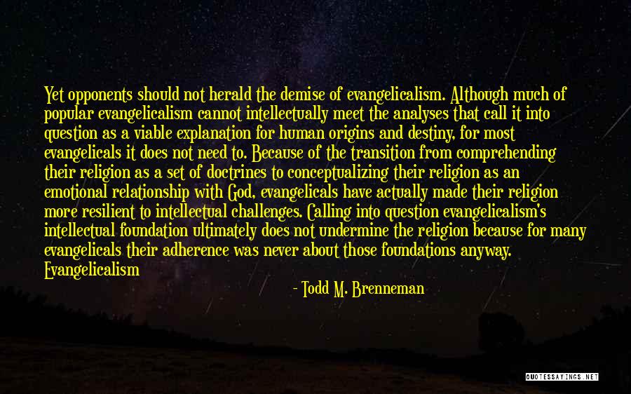 Evangelicalism Quotes By Todd M. Brenneman