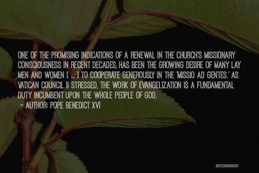 Evangelization Quotes By Pope Benedict XVI