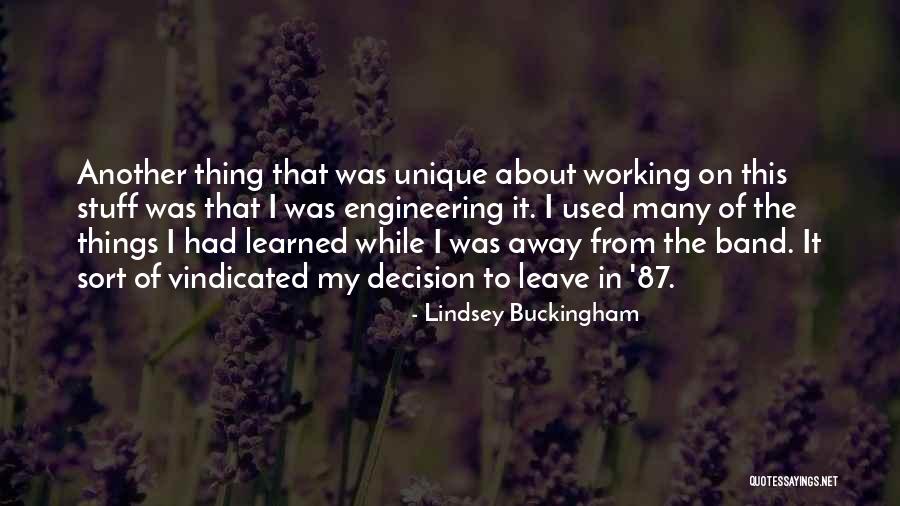 Evasions Secretes Quotes By Lindsey Buckingham Evasions Secretes Quotes By Lindsey Buckingham