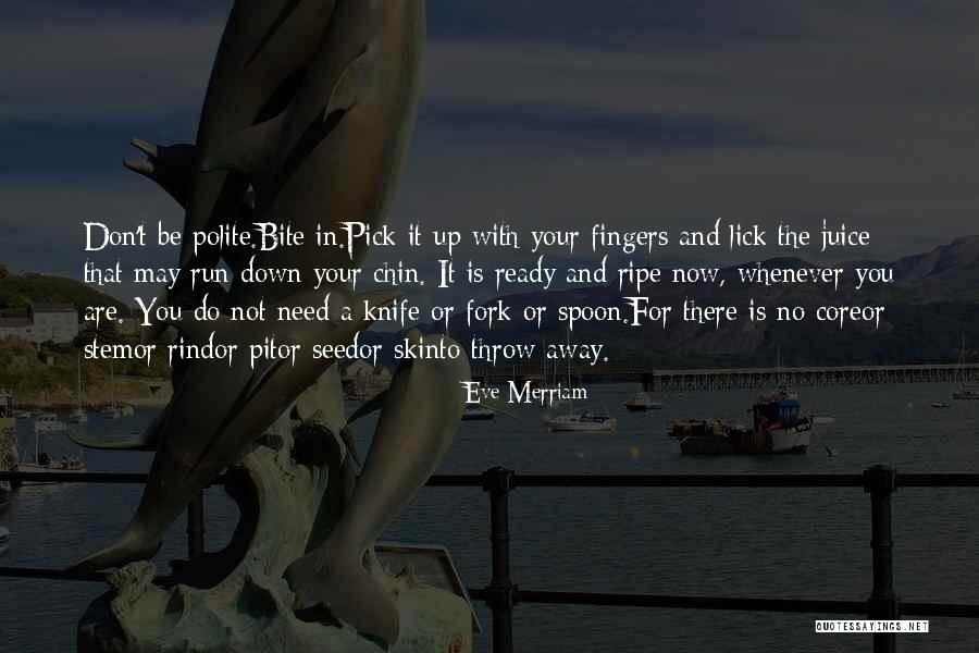 Eve Merriam Quotes 1687051