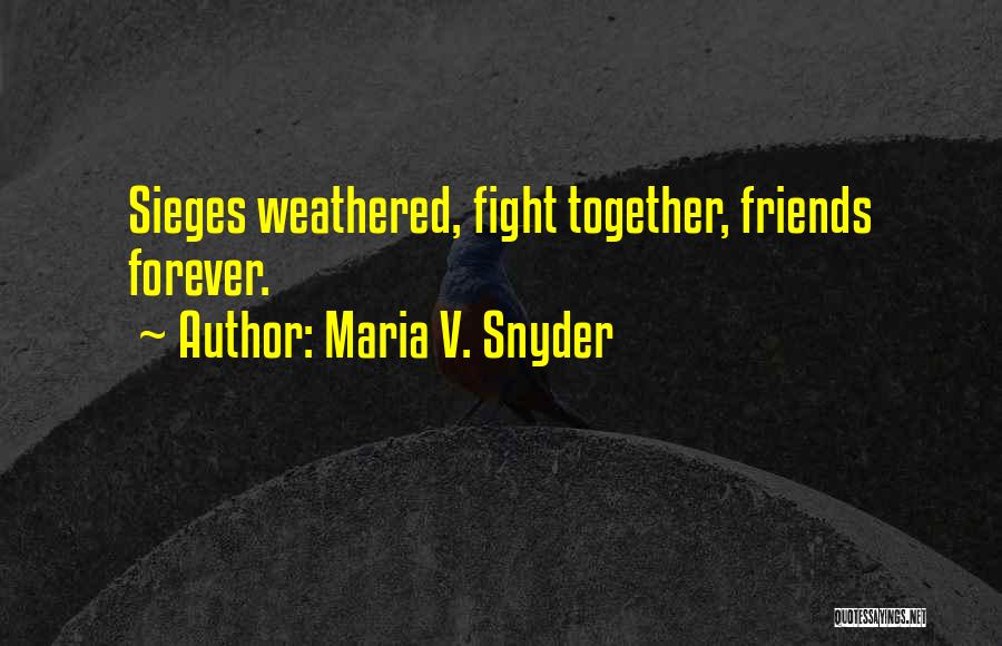 Even Best Friends Fight Quotes By Maria V. Snyder