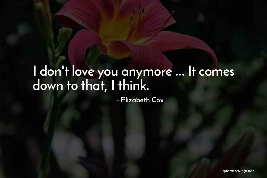 Even If You Don't Love Me Anymore Quotes By Elizabeth Cox