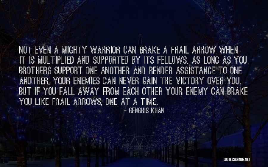 Even If You Fall Quotes By Genghis Khan