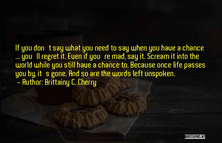 Even If You're Gone Quotes By Brittainy C. Cherry