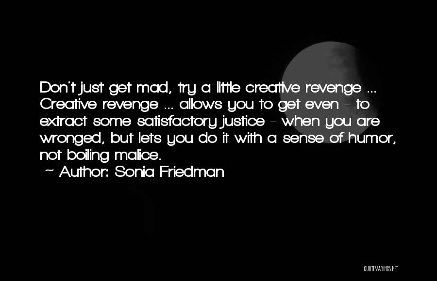 Even When You're Mad Quotes By Sonia Friedman