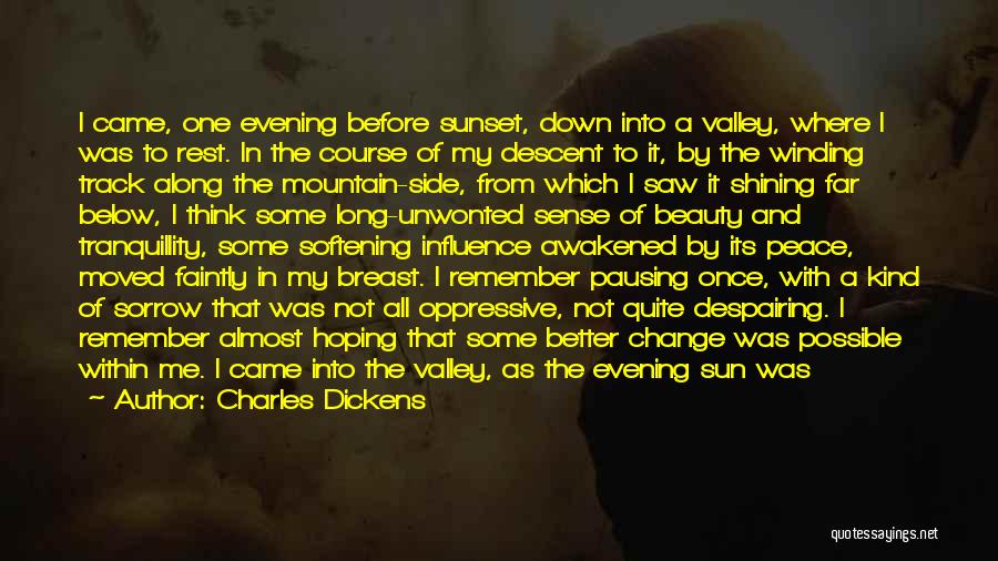 Evening Beauty Quotes By Charles Dickens